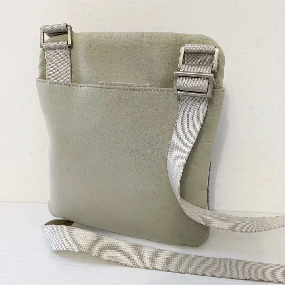 Prada gray and blue neoprene blue mesh small crossbody sport bag - Picture 2 of 9